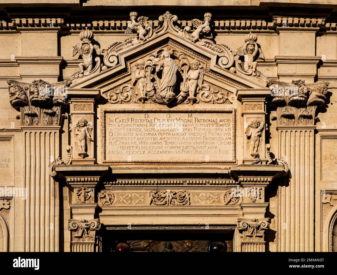 Kathedrale Santa Maria dell`Assunta, Piazza Duomo, Lecce, Apulien, Lecce, Apulien, Italien Stockfoto